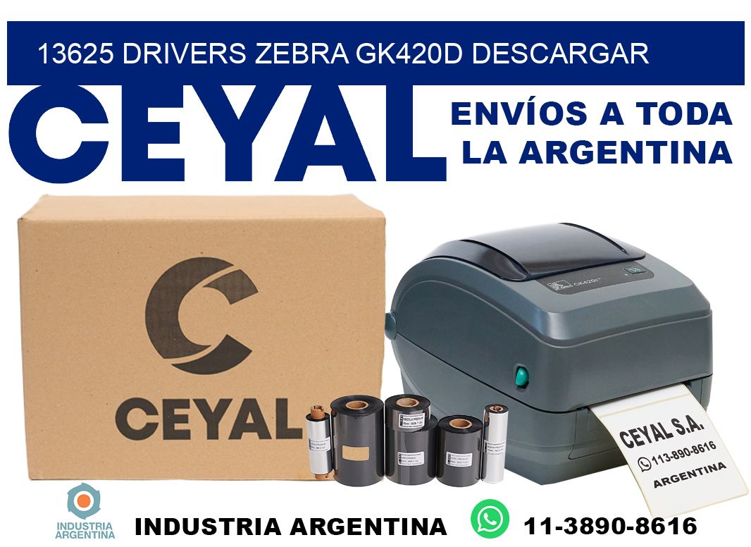 13625 drivers zebra gk420d descargar