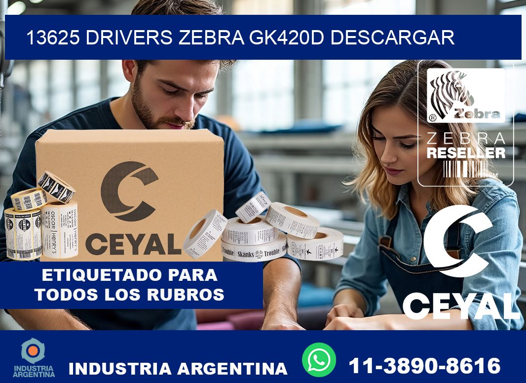 13625 drivers zebra gk420d descargar