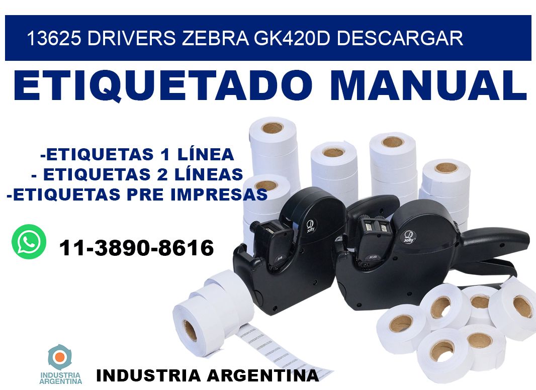 13625 drivers zebra gk420d descargar
