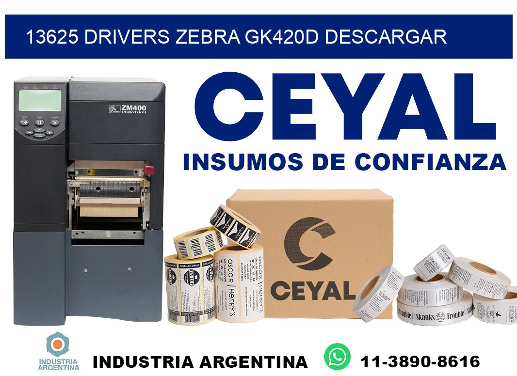 13625 drivers zebra gk420d descargar
