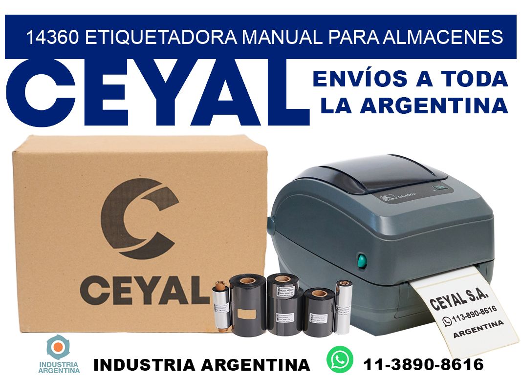 14360 etiquetadora manual para almacenes