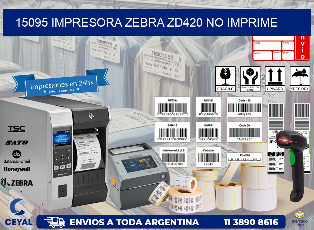 15095 Impresora Zebra ZD420 no imprime