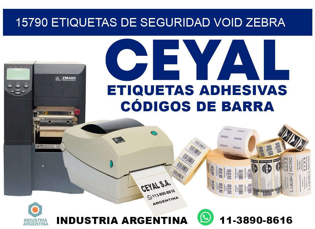 15790 etiquetas de seguridad void zebra