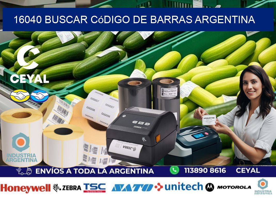 16040 Buscar código de barras Argentina