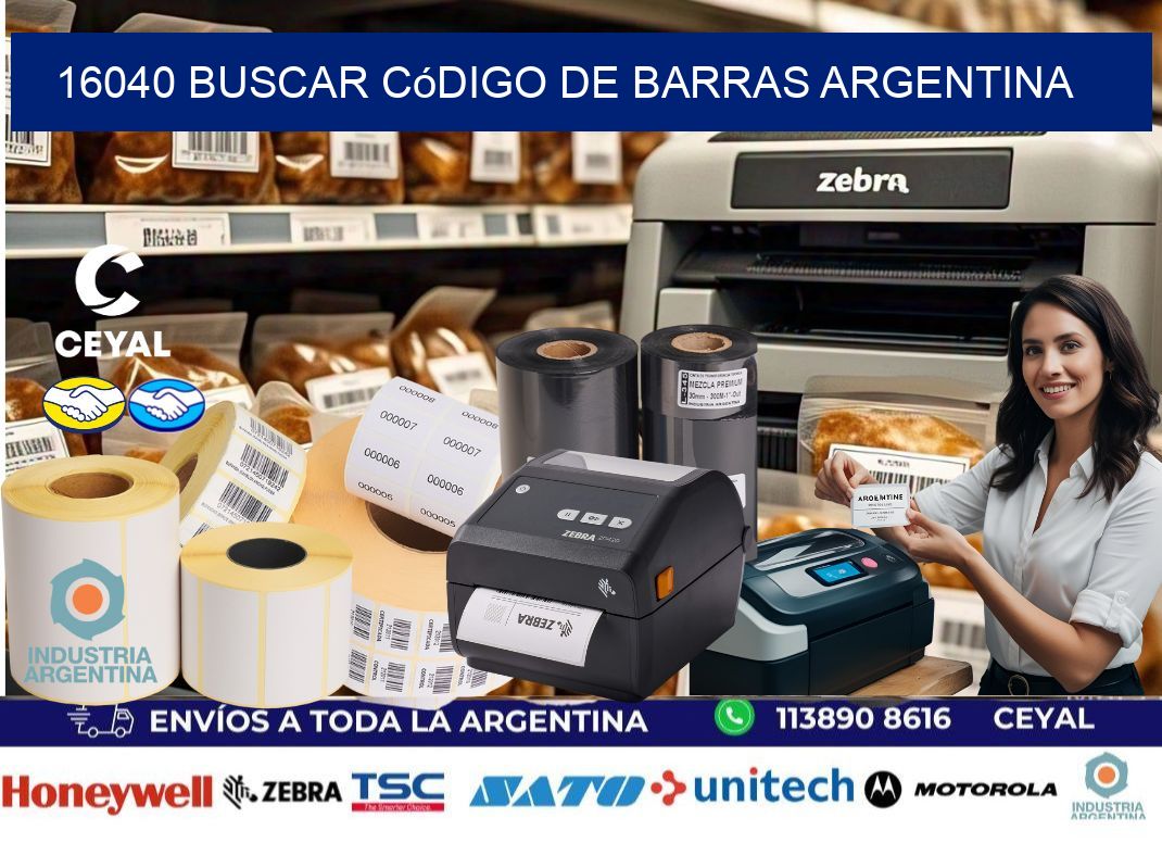 16040 Buscar código de barras Argentina