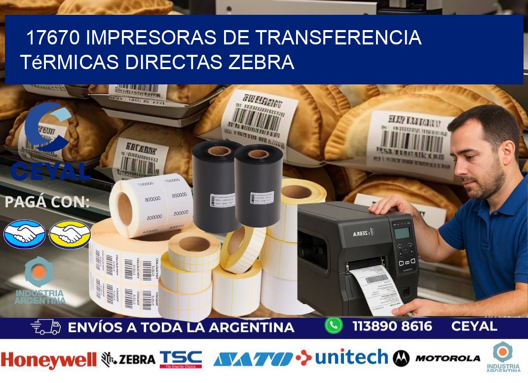 17670 impresoras de Transferencia  térmicas directas zebra