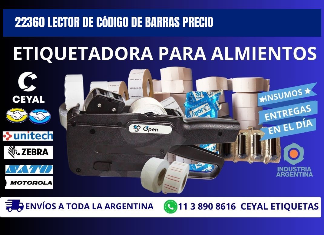 22360 Lector de código de barras precio
