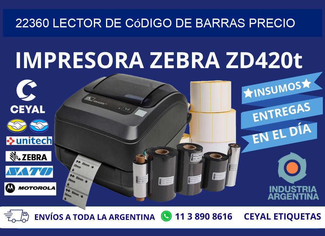 22360 Lector de código de barras precio