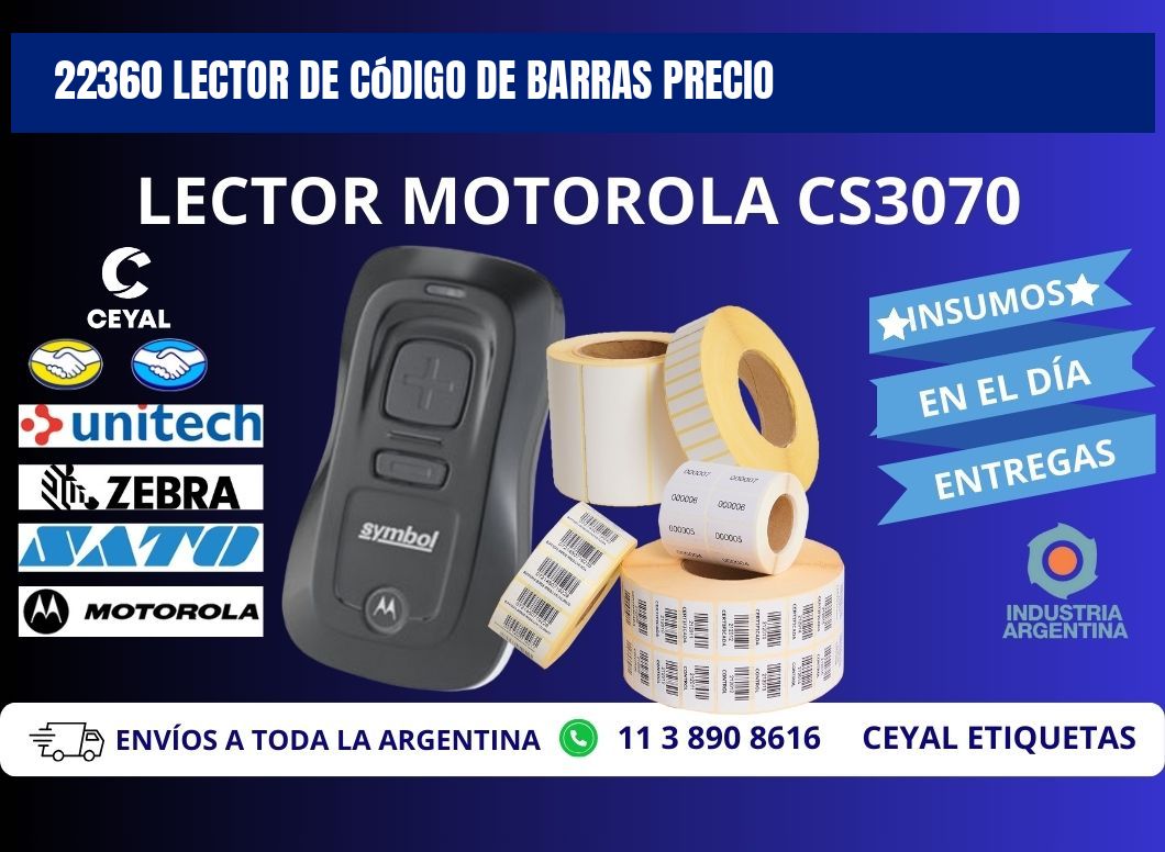 22360 Lector de código de barras precio