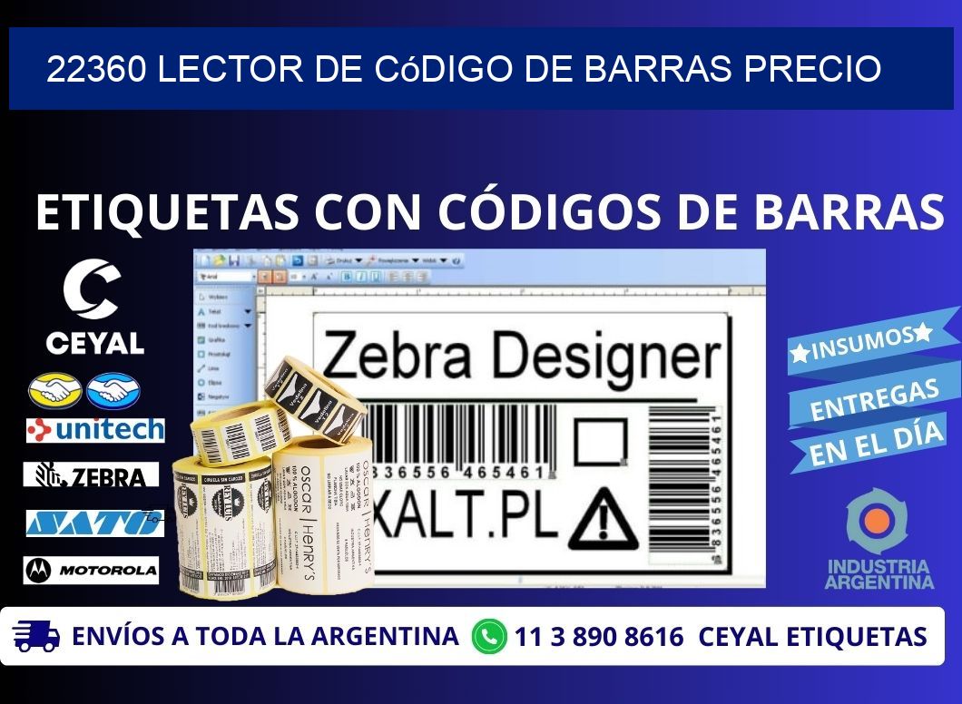 22360 Lector de código de barras precio