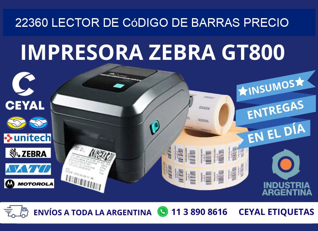 22360 Lector de código de barras precio