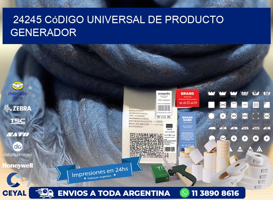 24245 Código universal de producto generador