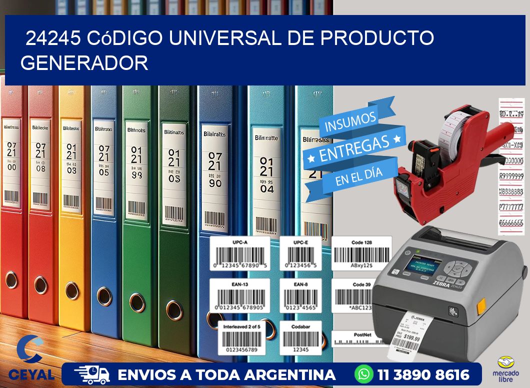 24245 Código universal de producto generador