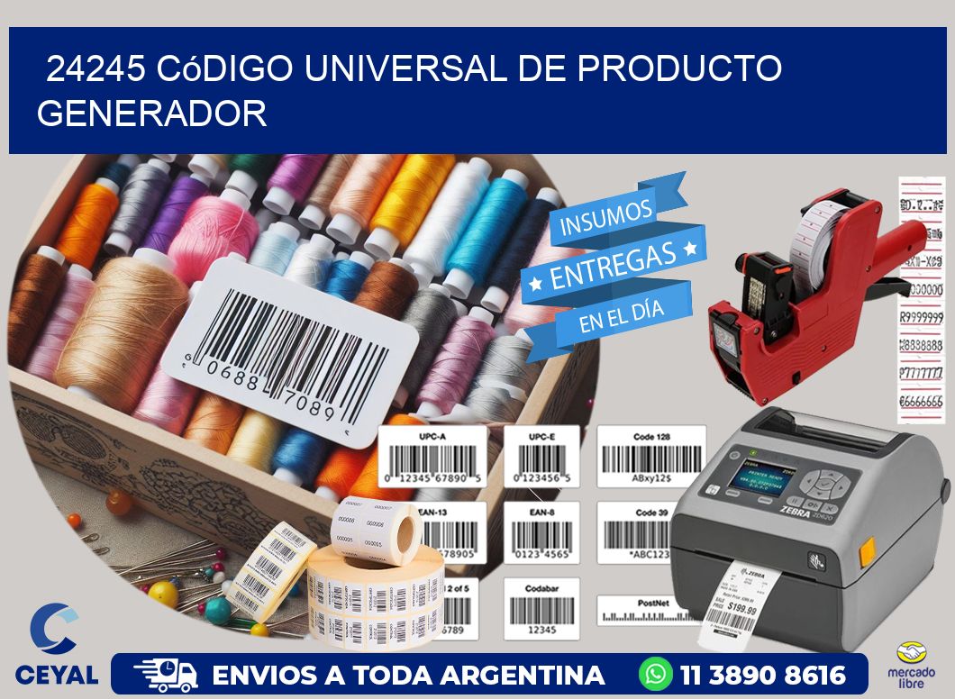 24245 Código universal de producto generador