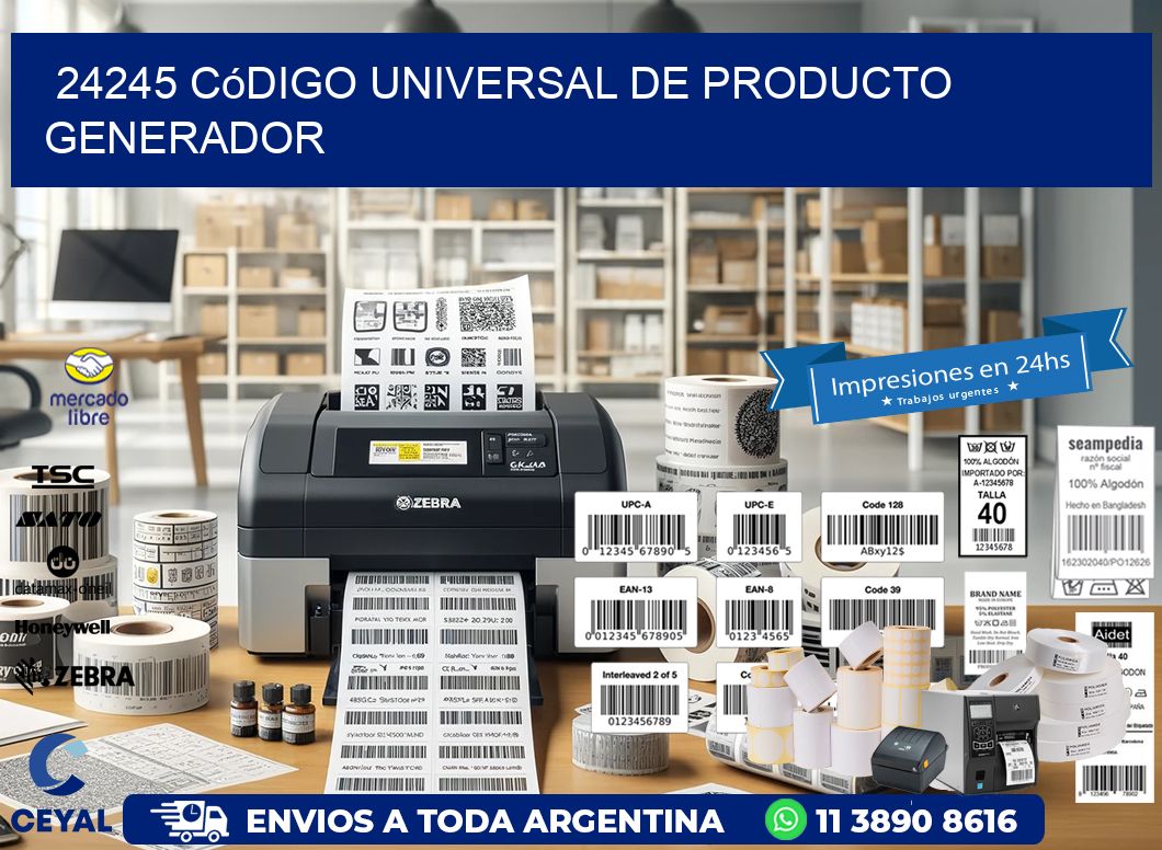 24245 Código universal de producto generador