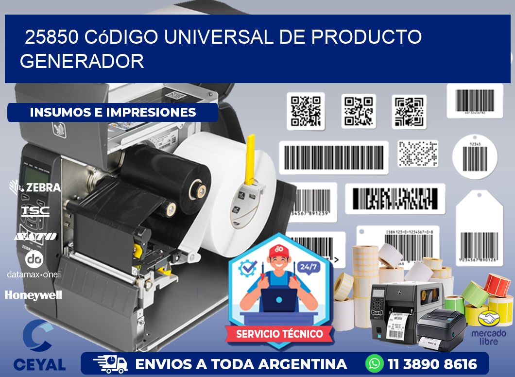 25850 Código universal de producto generador