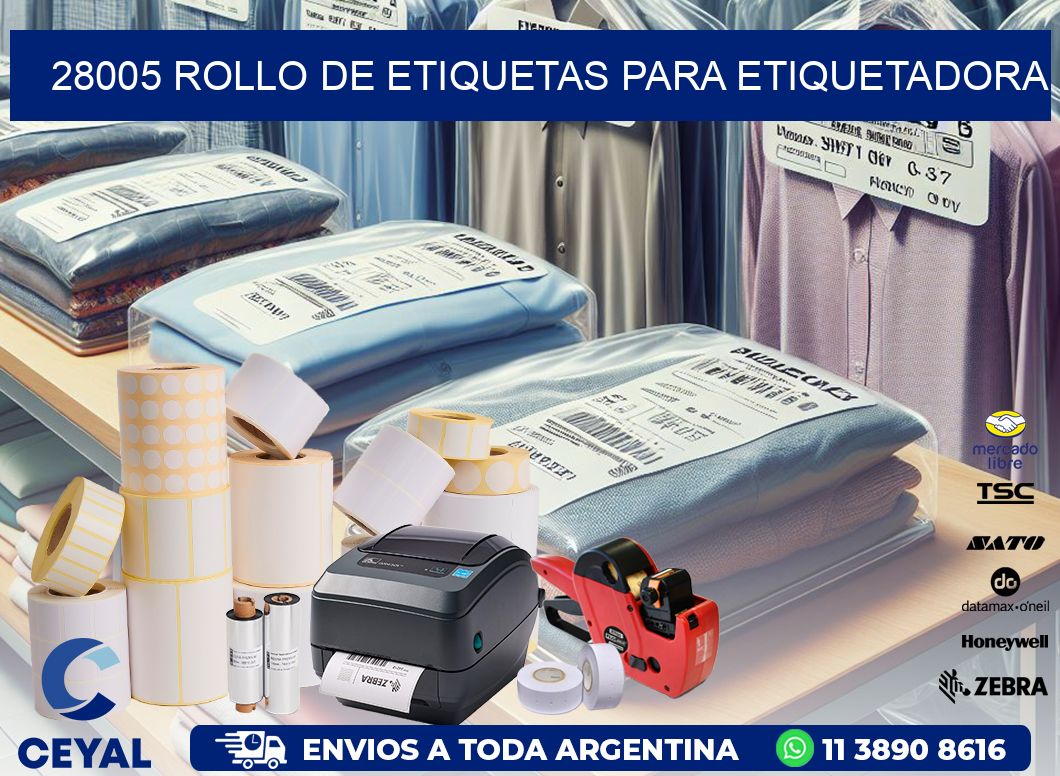 28005 rollo de etiquetas para etiquetadora