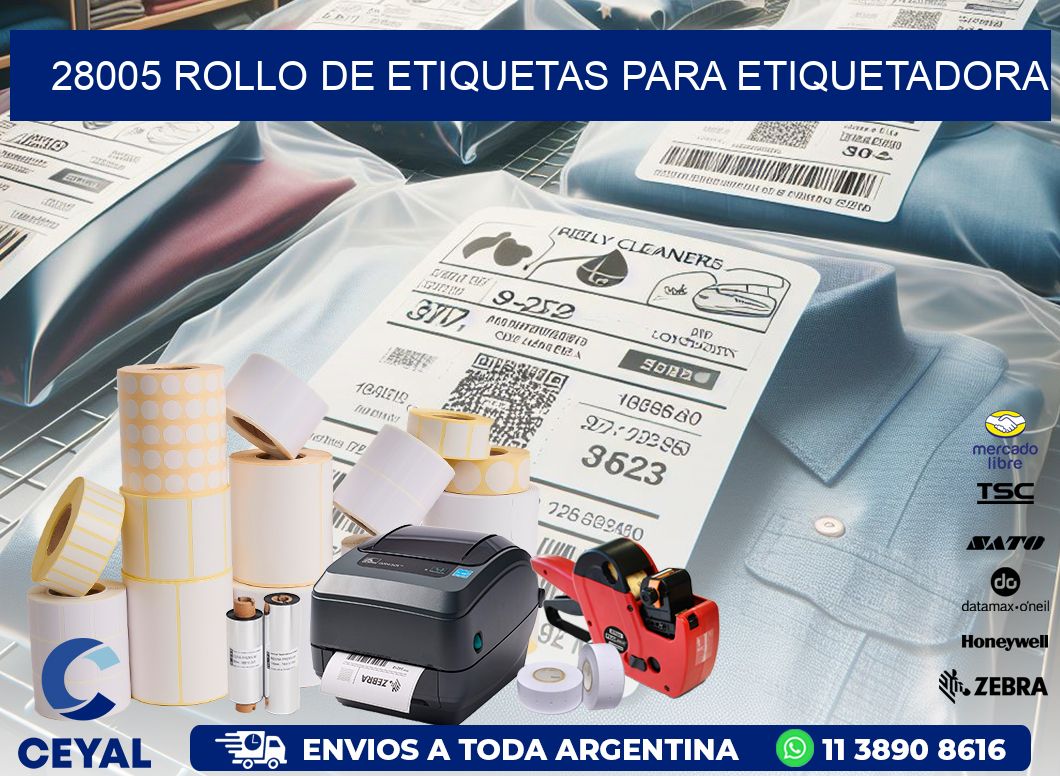 28005 rollo de etiquetas para etiquetadora