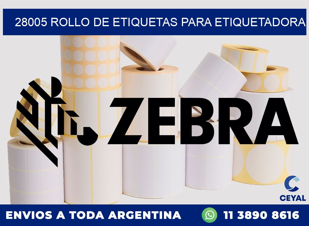 28005 rollo de etiquetas para etiquetadora