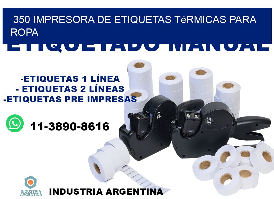 350 impresora de etiquetas térmicas para ropa