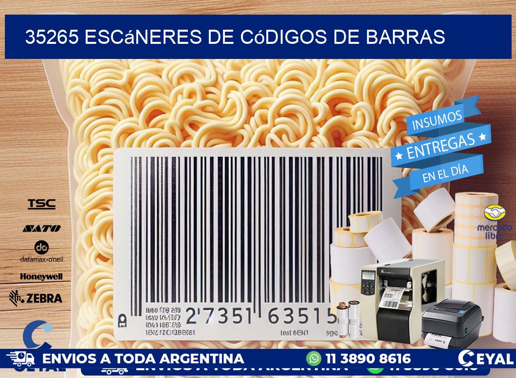 35265 Escáneres de códigos de barras