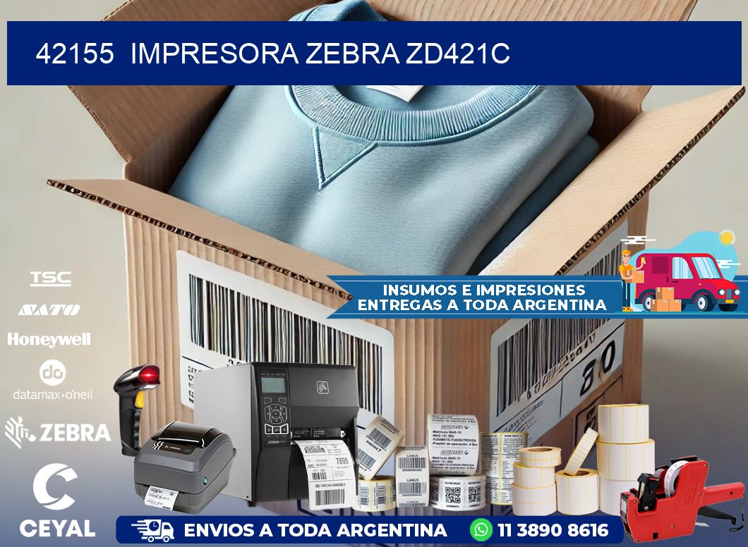 42155  Impresora Zebra zd421c
