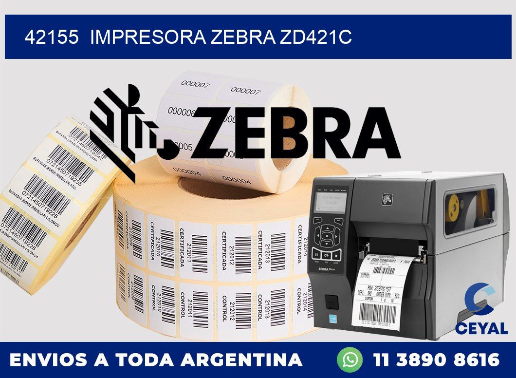 42155  Impresora Zebra zd421c