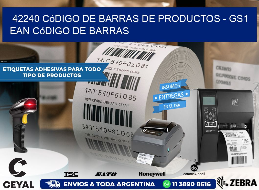 42240 Código de Barras de productos - GS1 ean Código de Barras