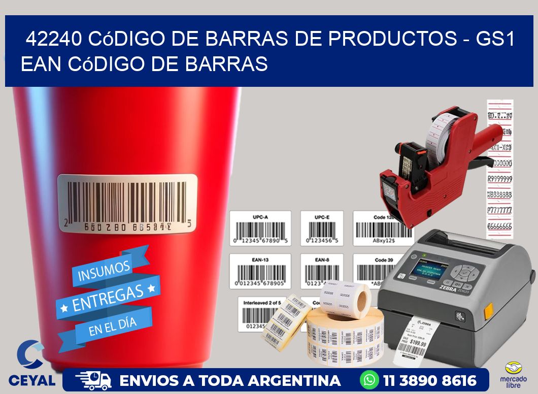 42240 Código de Barras de productos - GS1 ean Código de Barras