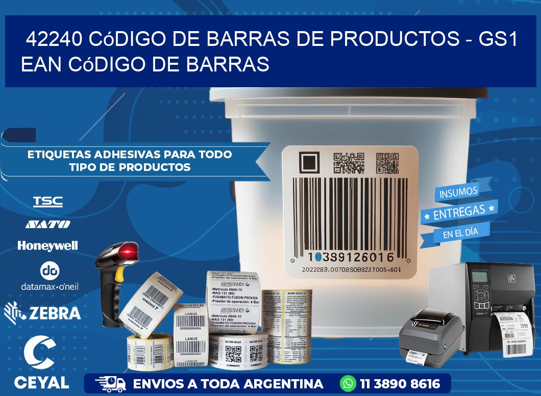 42240 Código de Barras de productos – GS1 ean Código de Barras