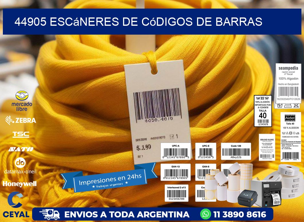 44905 Escáneres de códigos de barras