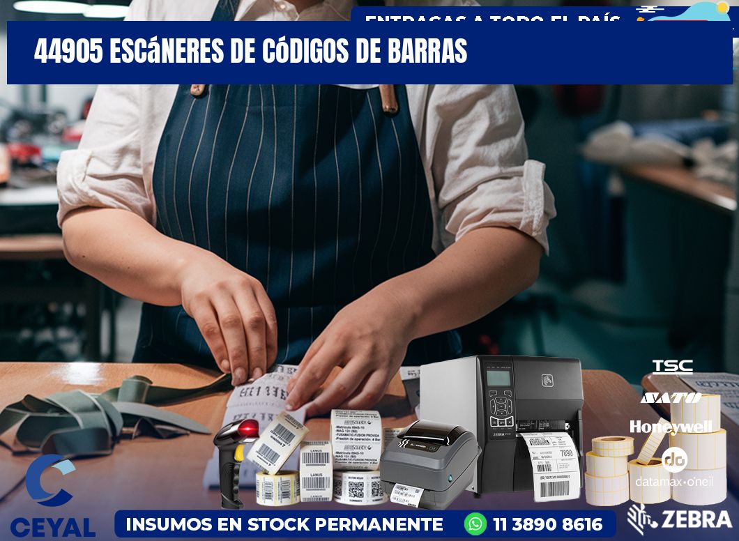 44905 Escáneres de códigos de barras
