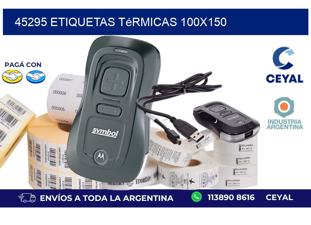 45295 etiquetas térmicas 100x150