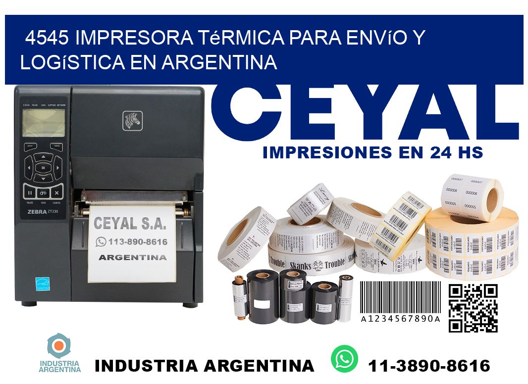 4545 impresora térmica para envío y logística en Argentina
