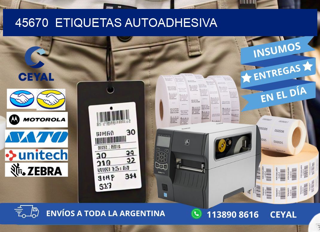 45670  etiquetas autoadhesiva