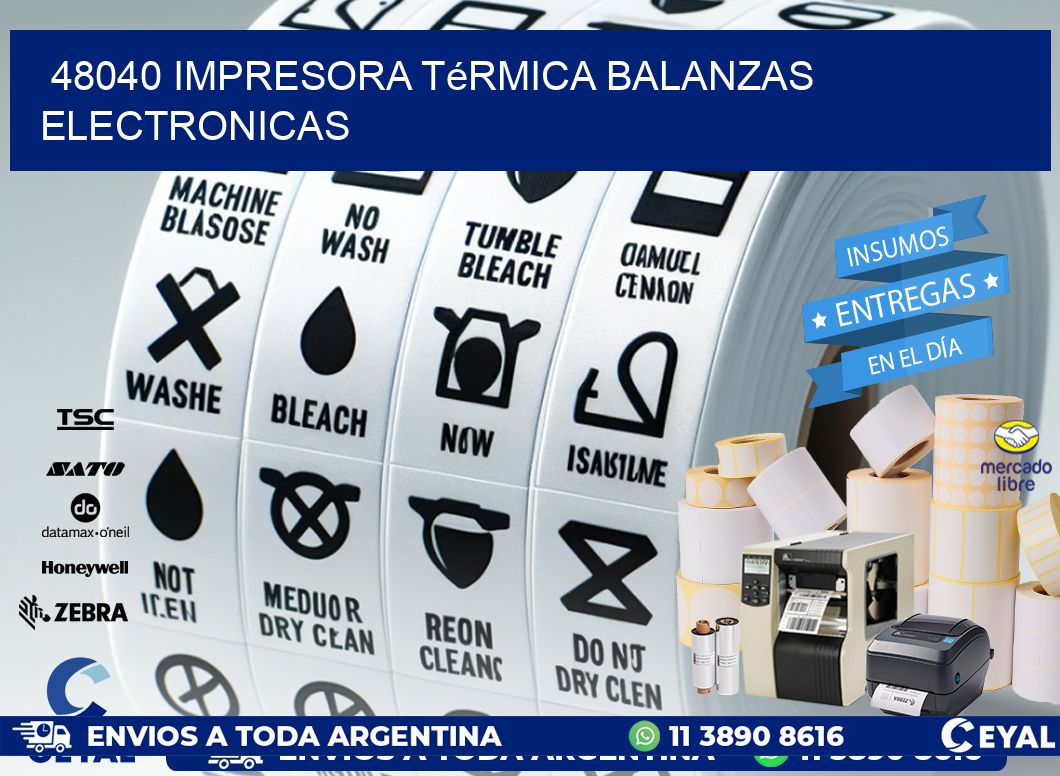 48040 impresora térmica balanzas electronicas