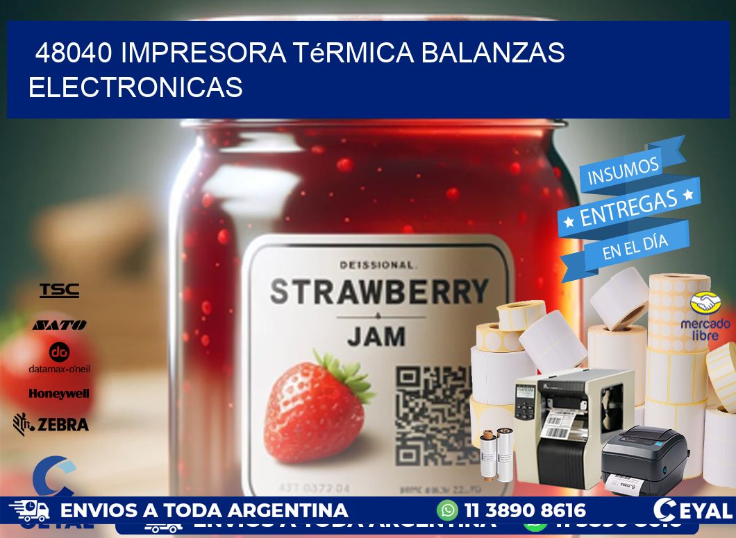 48040 impresora térmica balanzas electronicas