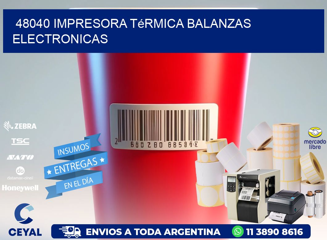 48040 impresora térmica balanzas electronicas