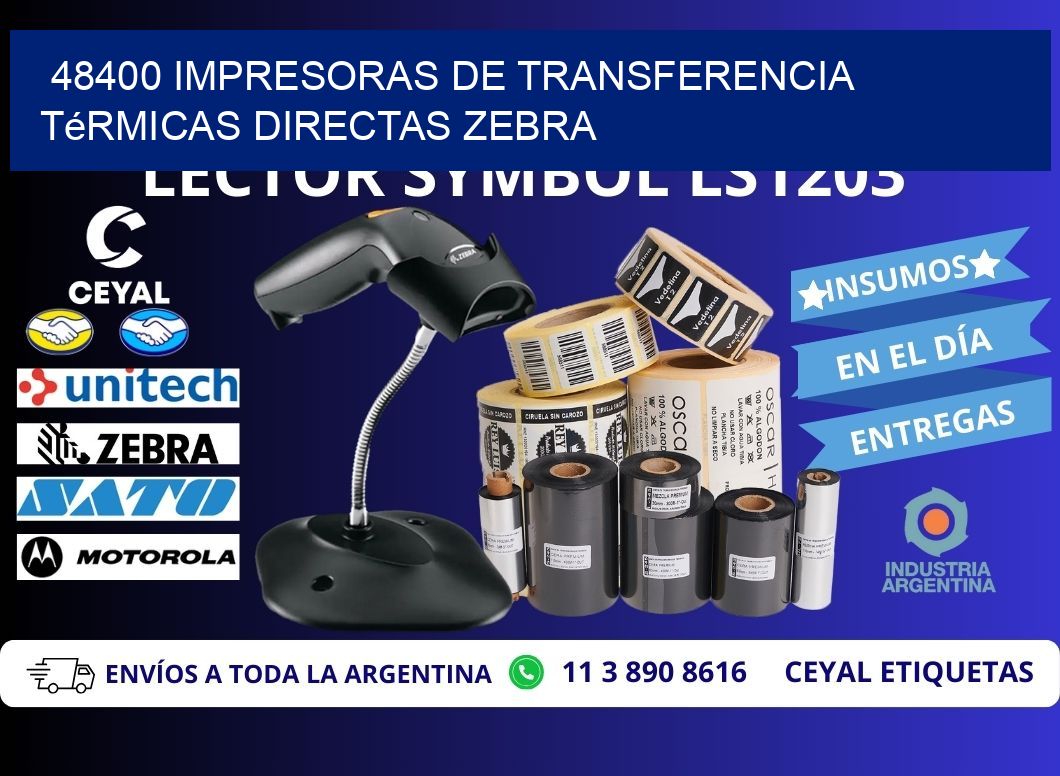 48400 impresoras de Transferencia térmicas directas zebra