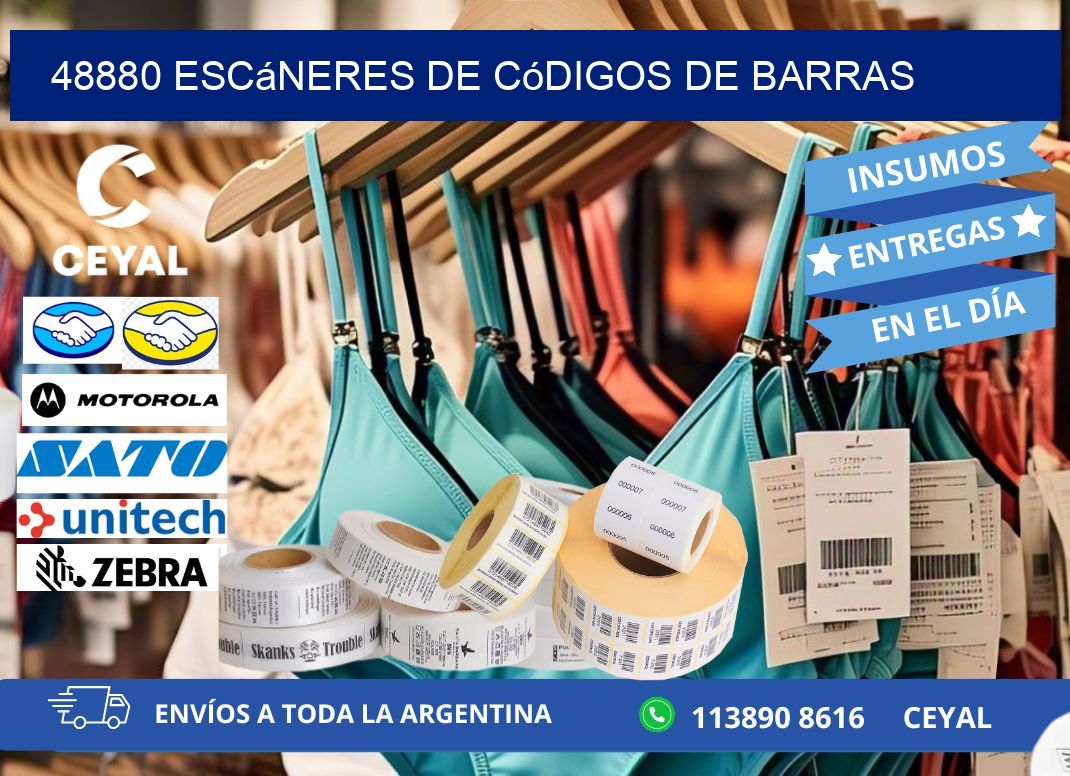 48880 Escáneres de códigos de barras