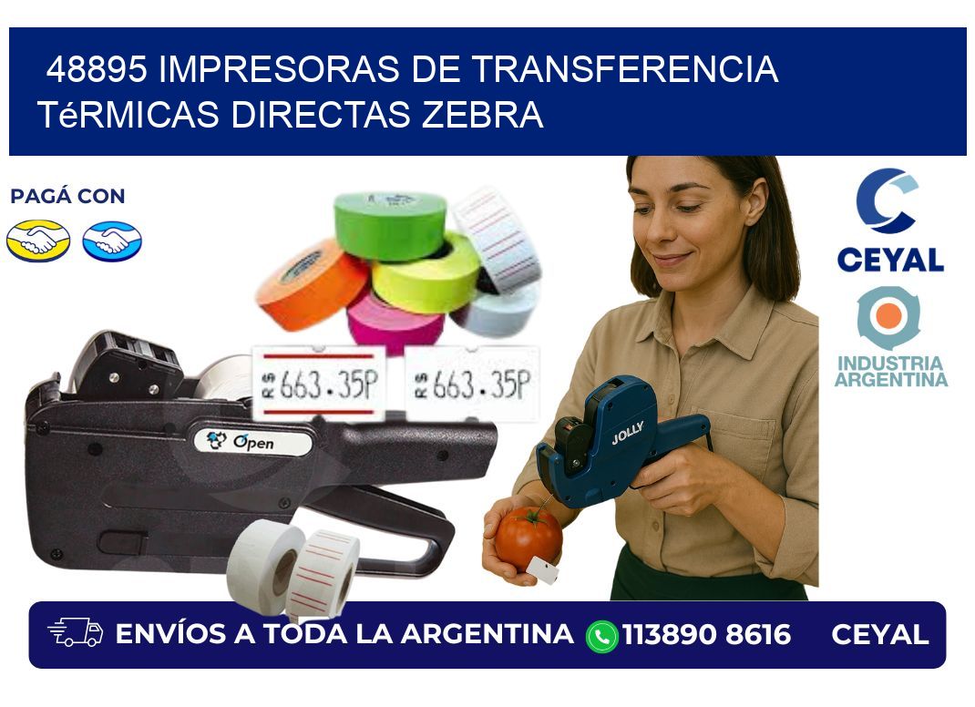 48895 impresoras de Transferencia  térmicas directas zebra