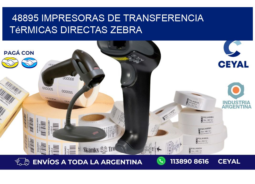48895 impresoras de Transferencia  térmicas directas zebra