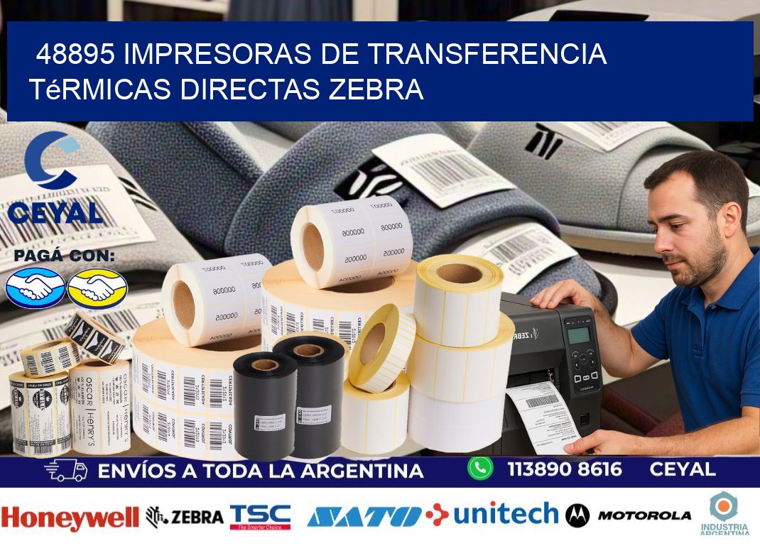 48895 impresoras de Transferencia  térmicas directas zebra