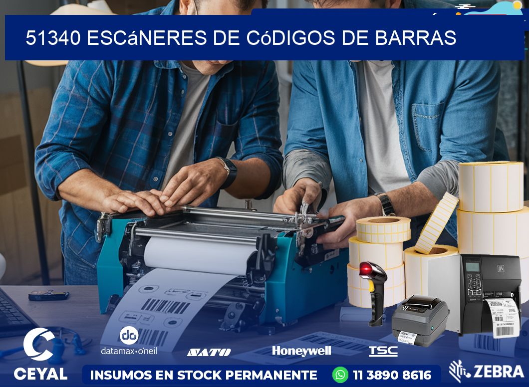 51340 Escáneres de códigos de barras