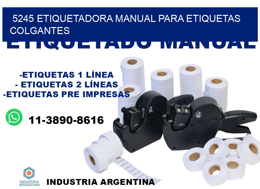 5245 etiquetadora manual para etiquetas colgantes