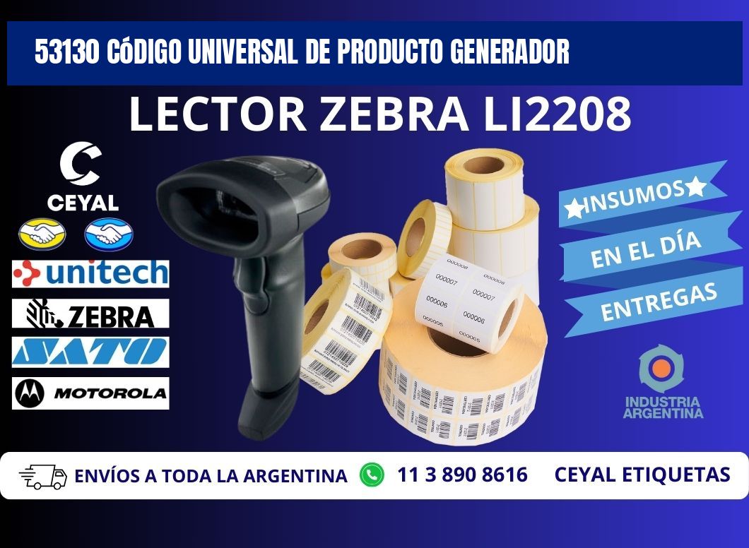 53130 Código universal de producto generador