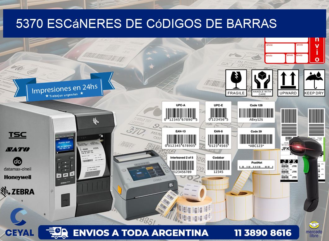 5370 Escáneres de códigos de barras