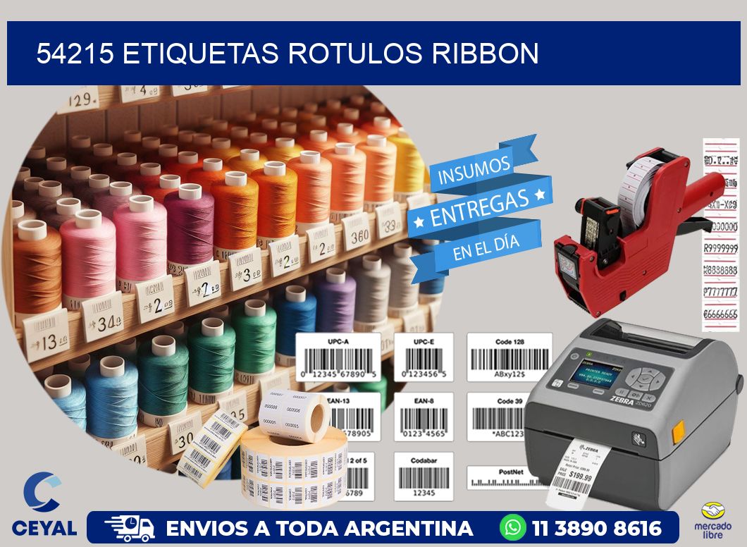 54215 Etiquetas rotulos ribbon