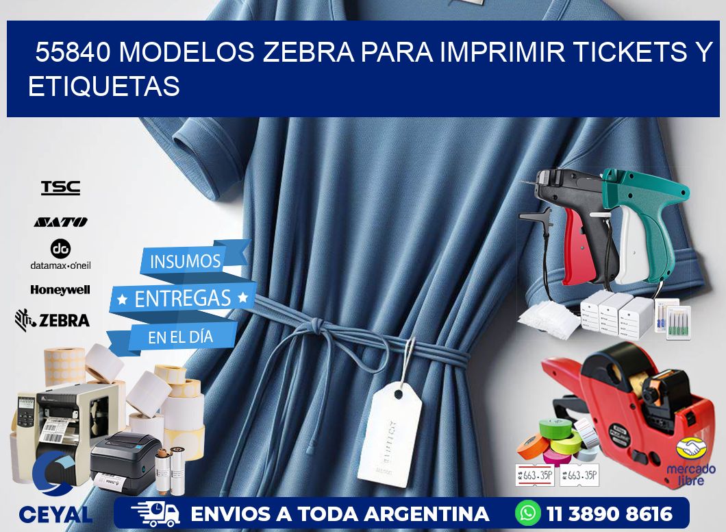 55840 modelos zebra para imprimir tickets y etiquetas