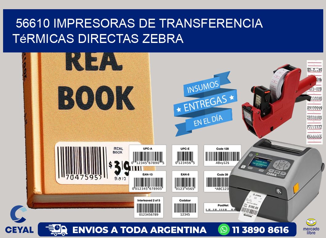 56610 impresoras de Transferencia térmicas directas zebra